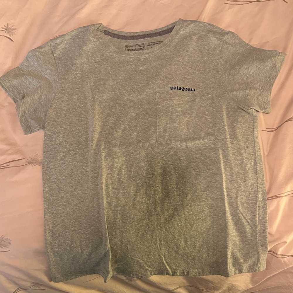 Patagonia Heather Green Pocket Tee
